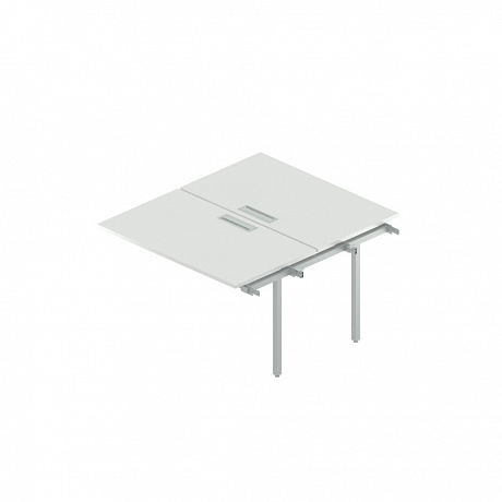 RP-1.1(x2)+F-67  Промежуточный сдвоенный стол с люком на металлокаркасе